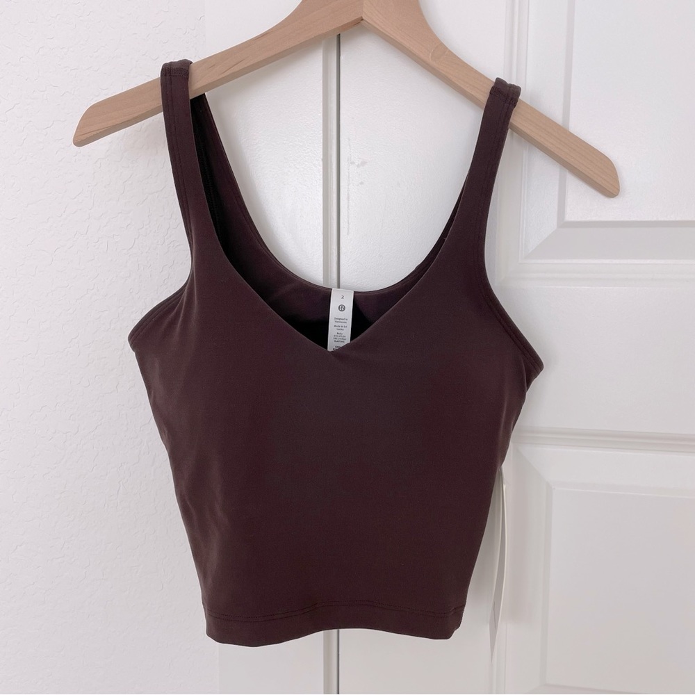Lululemon Align Cropped Bra Tank • French Press